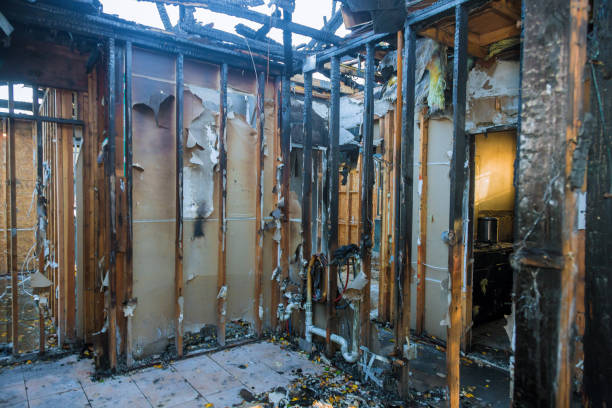 Professional Fire Damage Removal technician working in Centuria, WI